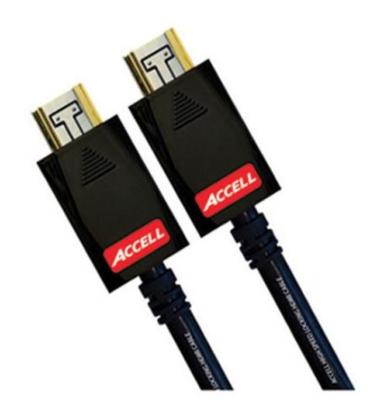 ACCELL B104C-001B-40 AVGrip® Pro Locking (30 cm)  High Speed HDMI Cable 